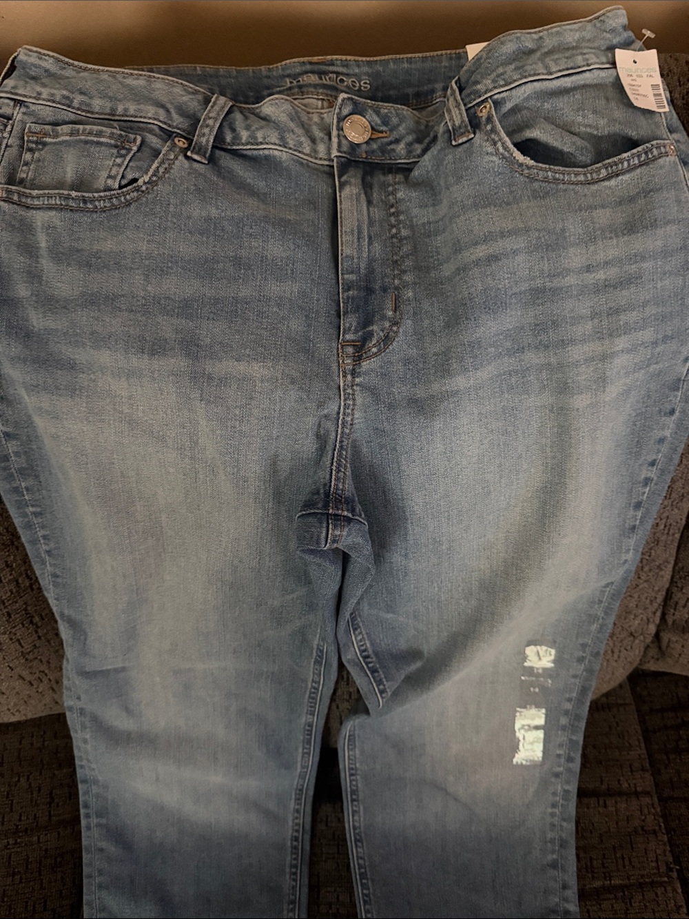 Maurices Light Wash Straight Leg Jeans
